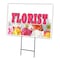 Signmission Florist Yard Sign & Stake outdoor plastic coroplast window, C-2436 Florist C-2436 Florist - alternate 1